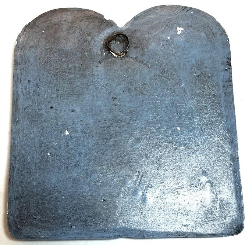 Miniature Ten Commandments Tablet Poured Plaster Mold, A Few Nicks – Pre-owned