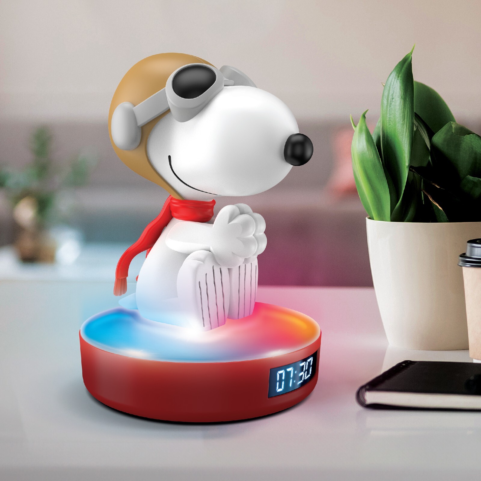 Peanuts Snoopy Flying Alarm Clock