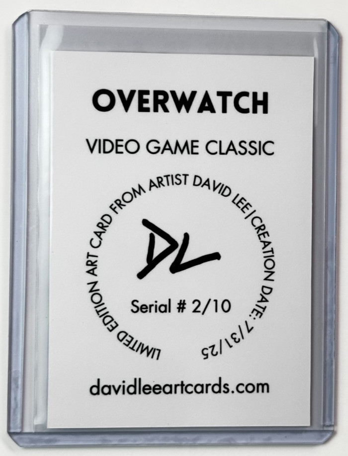 Overwatch Limited Edition Artist Signed “Video Game Classic” Trading Card 2/10