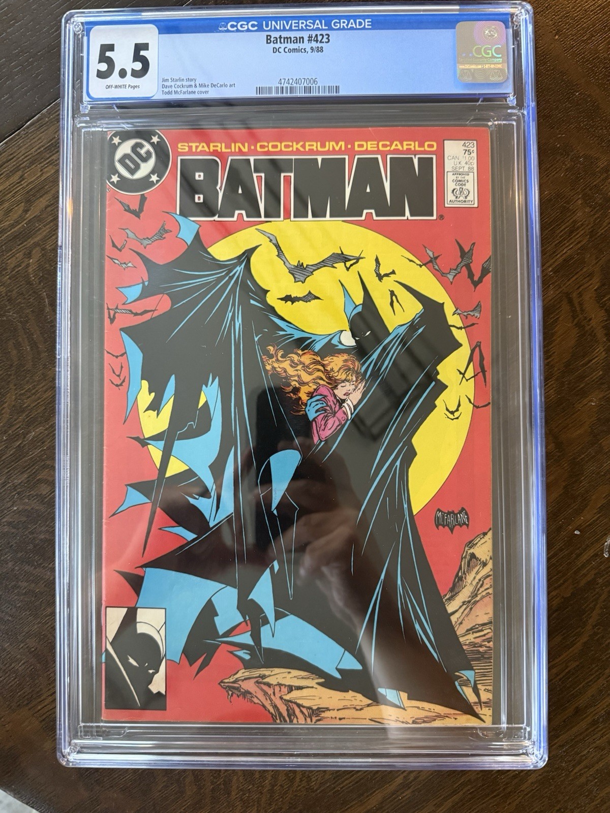 Batman #423 DC Comics 1988 CGC 5.5 1st Print Todd McFarlane Cover