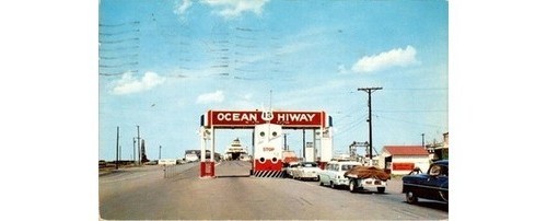 1955 Dexter 75511 Linen: Norfolk VA & Kiptopeke Beach Little Creek Ferry