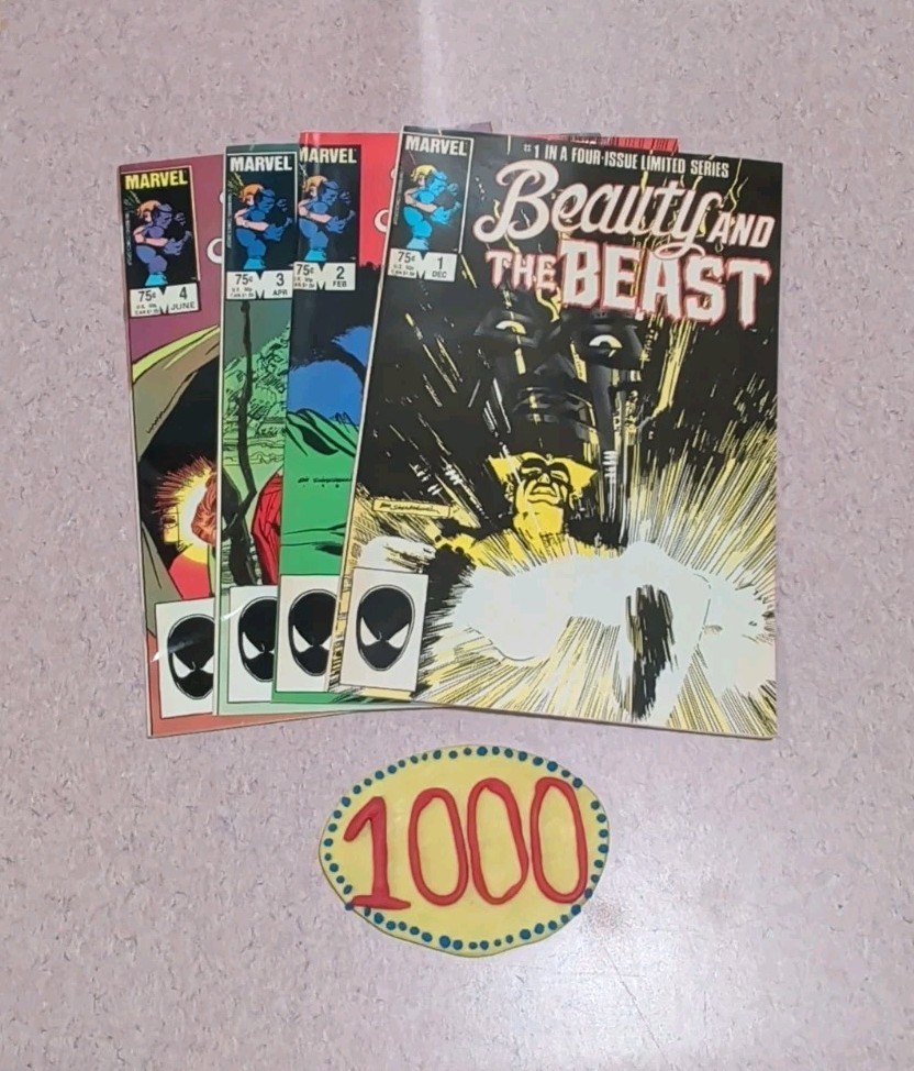 Beauty And The Beast #1-4 Complete Set X-Men Story 1 2 3 4 Lot VF +1984 Marvel