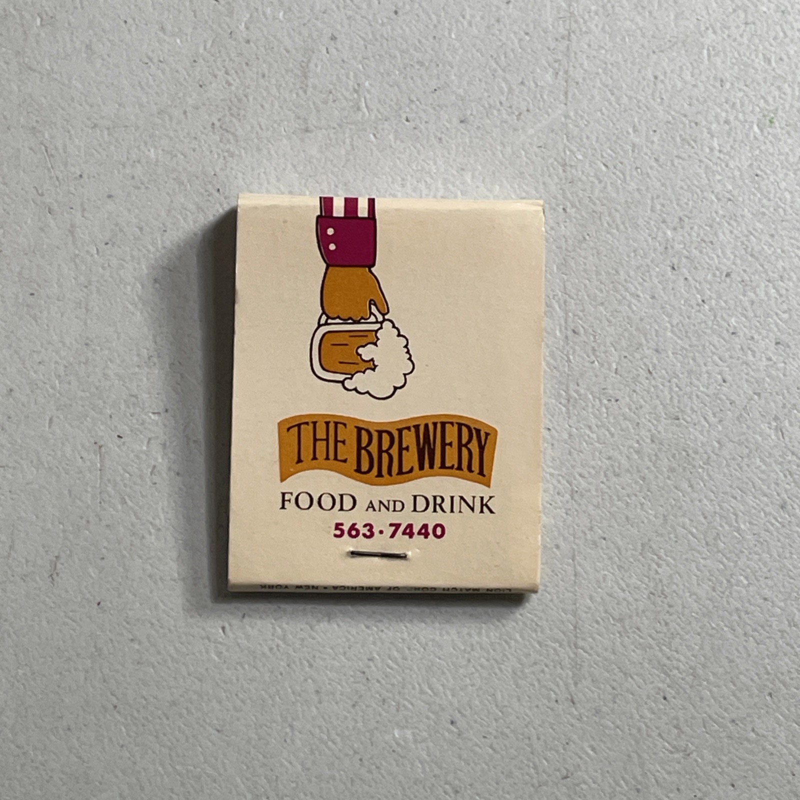 Vintage Matchbook — The Brewery Food and Drink