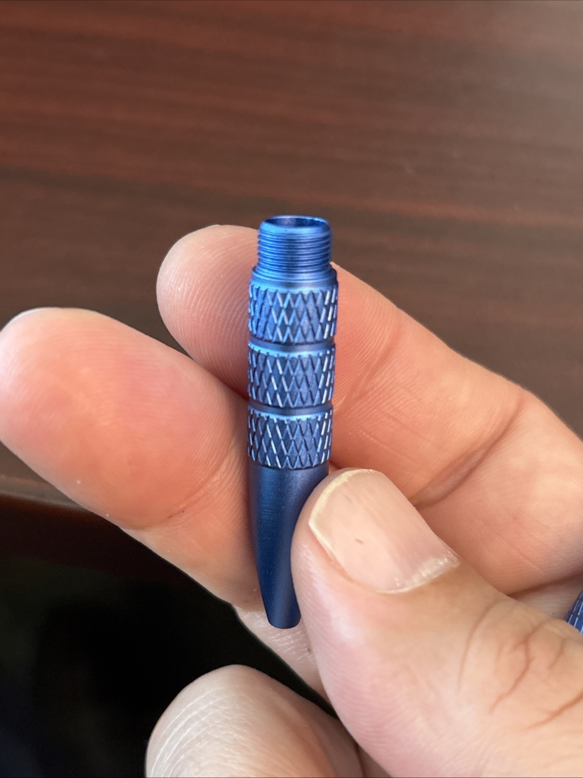 CountyComm Maratac Cobalt Blue Anodized Aluminum Embassy Pen #968 CAGE 5VKB6 NIB