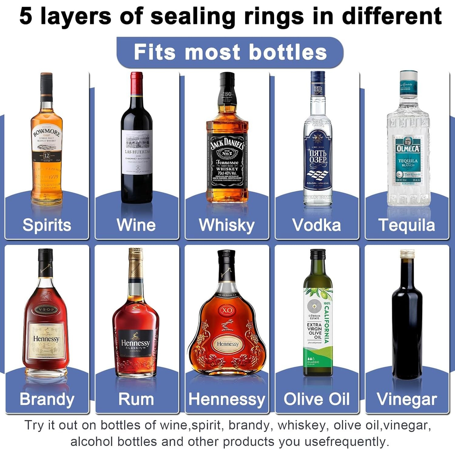 12Pcs Liquor Pour Spout With Dust Caps Bottle Pourers for Alcohol Olive Oil USA