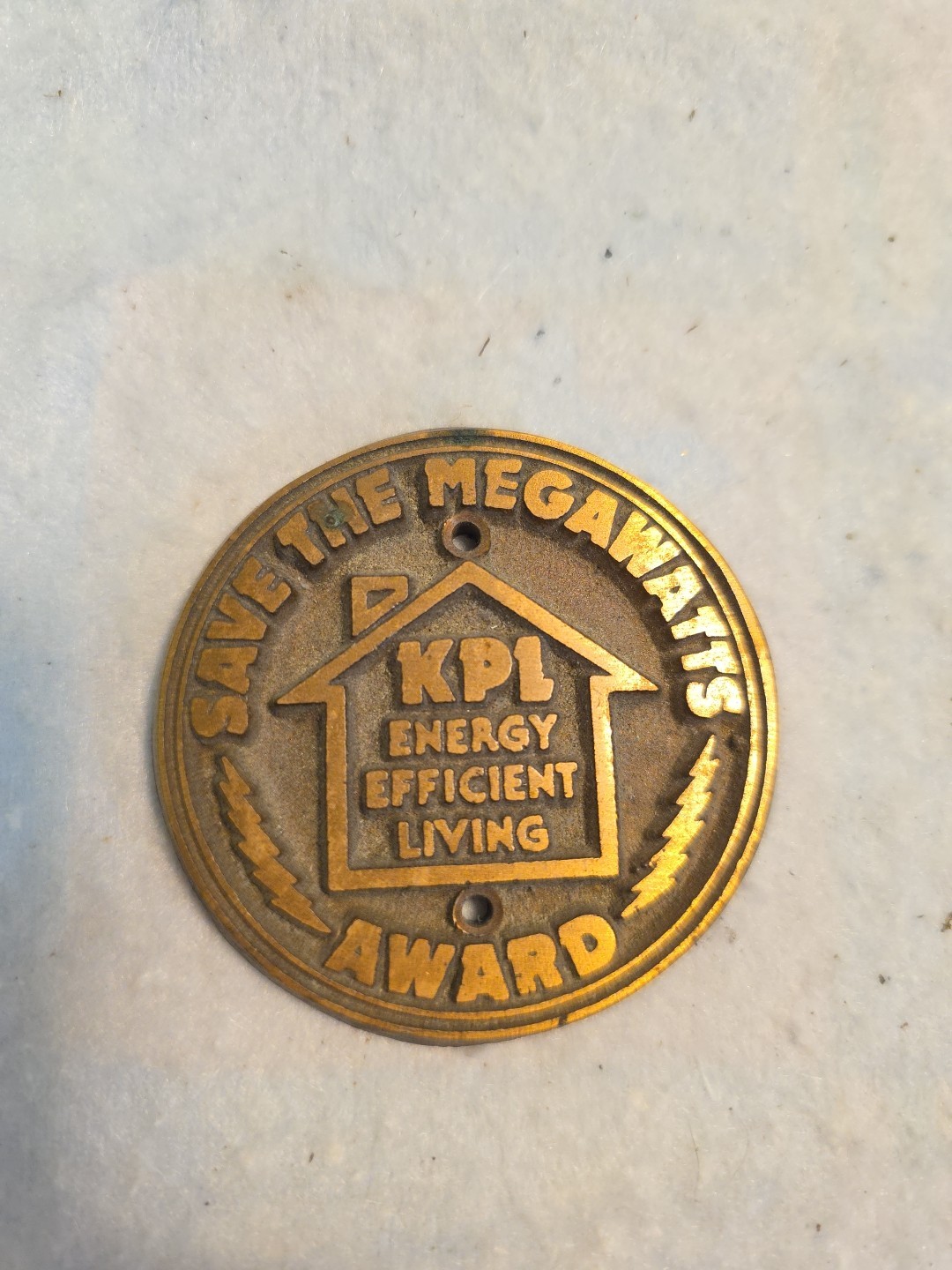 KPL Energy Efficient Living Award Medallion A4