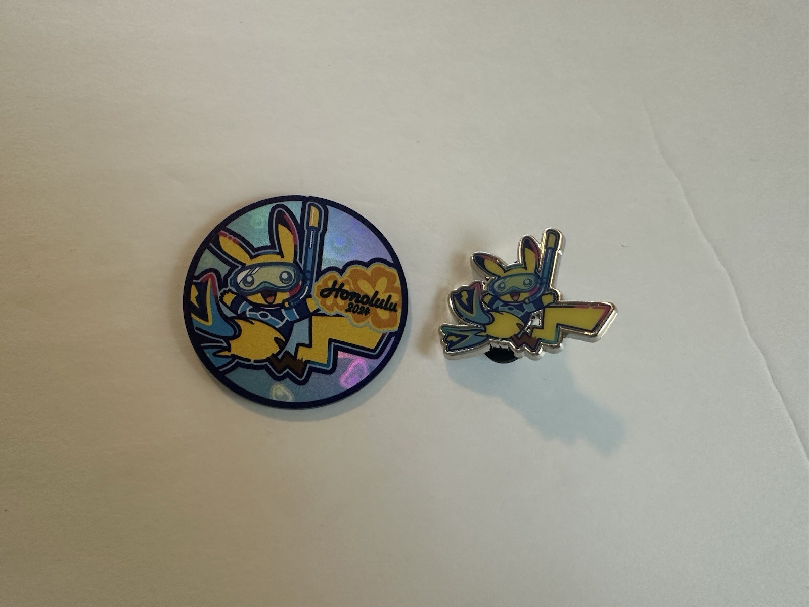 Pokemon Honolulu 2024 World Championship Pikachu Collector’s Pin And Coin