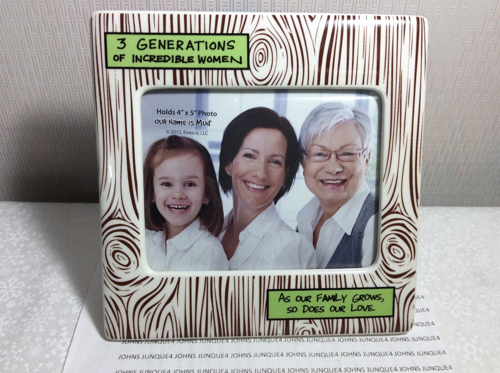3 GENERATIONS WOMEN PHOTO FRAME New with tag CERAMIC Enesco Holds 4″ by 5″ photo