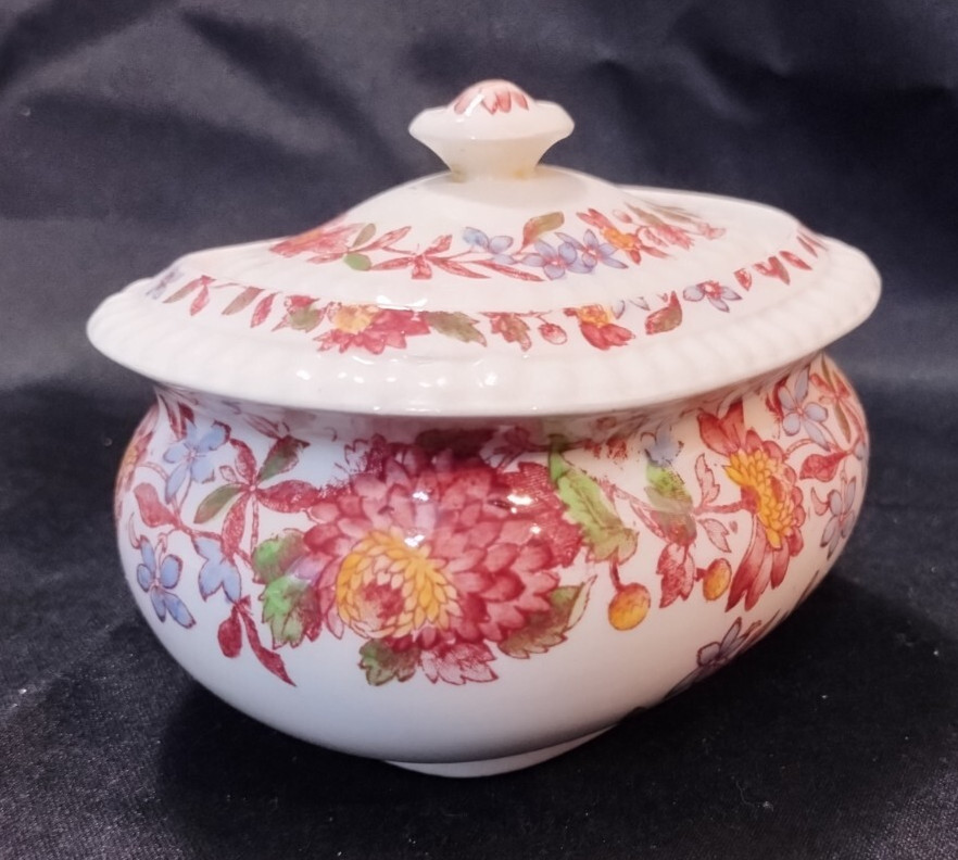 Copeland Spode England “Spode’s Astor” Sugar Bowl & Lid Read!