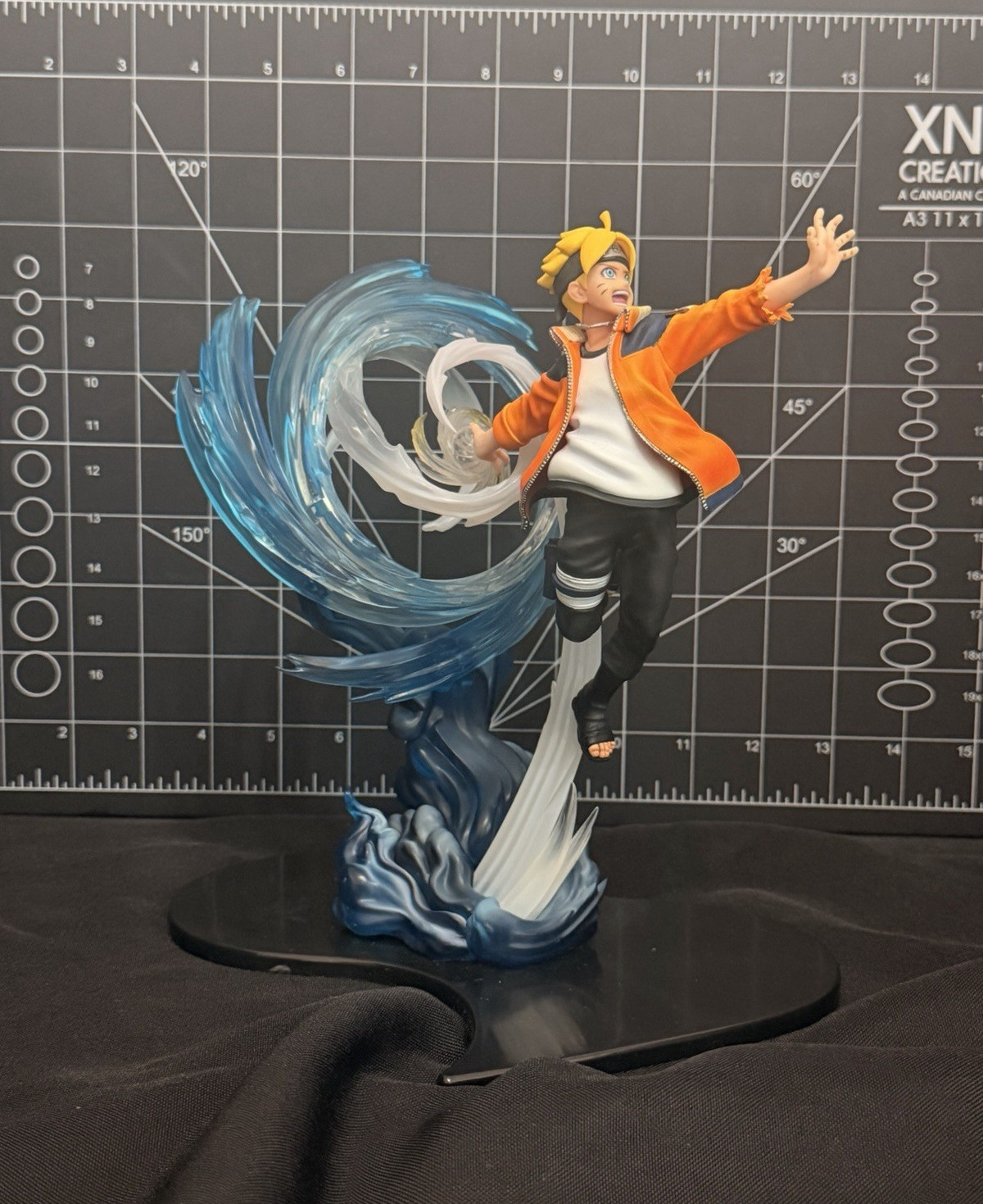 Naruto Uzumaki Boruto Figure Statue w/ Rasengan Effect Display Base Anime