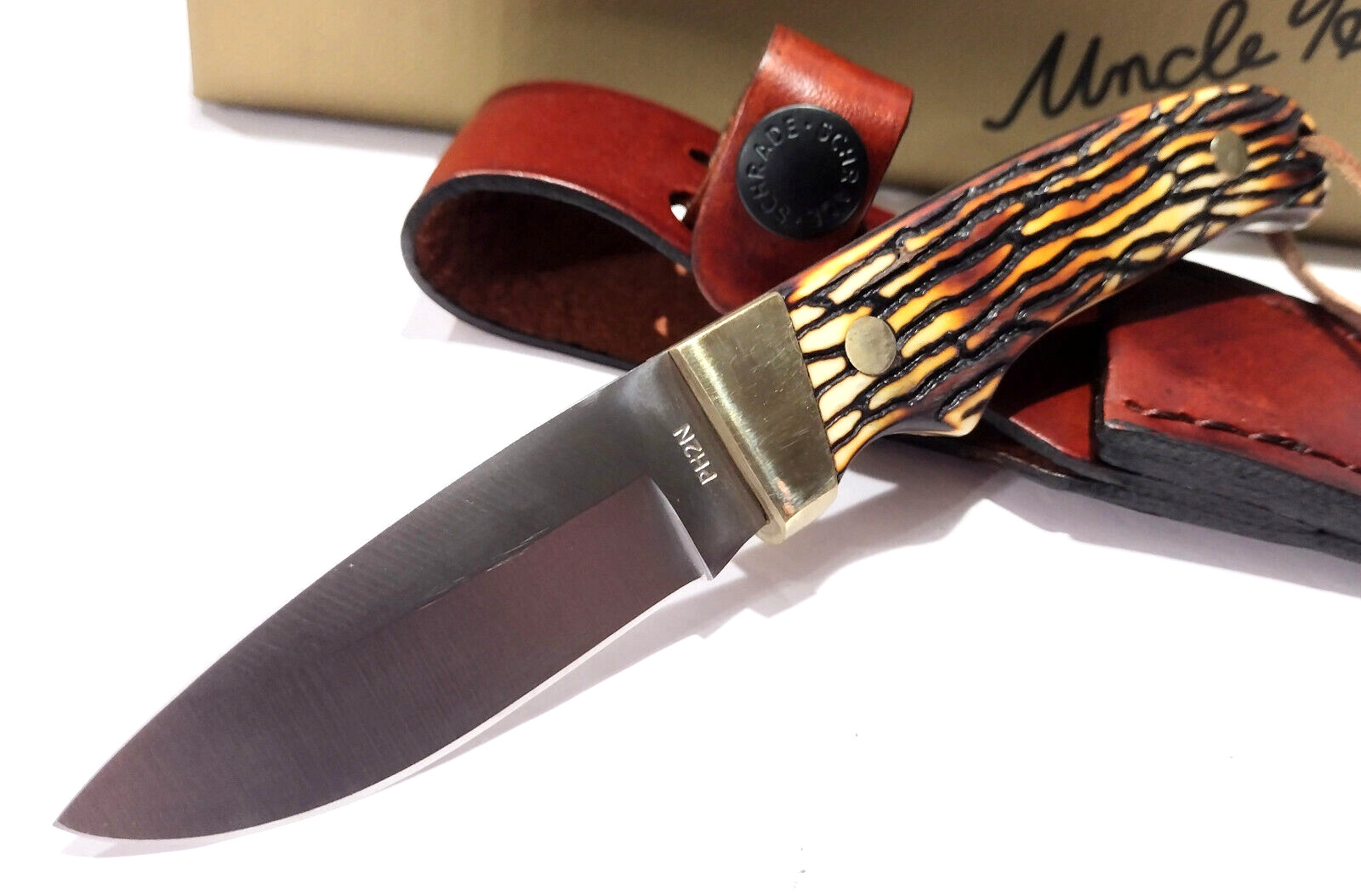 Schrade Old Timer Uncle Henry Pro Hunter Mini Full Tang Fix Blade Skinning Knife