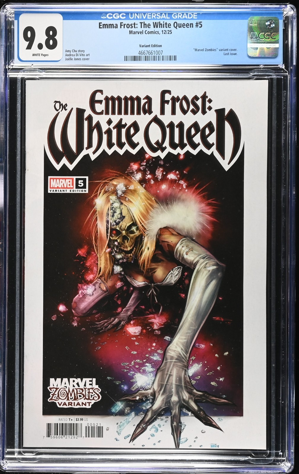 Emma Frost: The White Queen #5 -Joelle Jones “Marvel Zombies” Cover – CGC 9.8