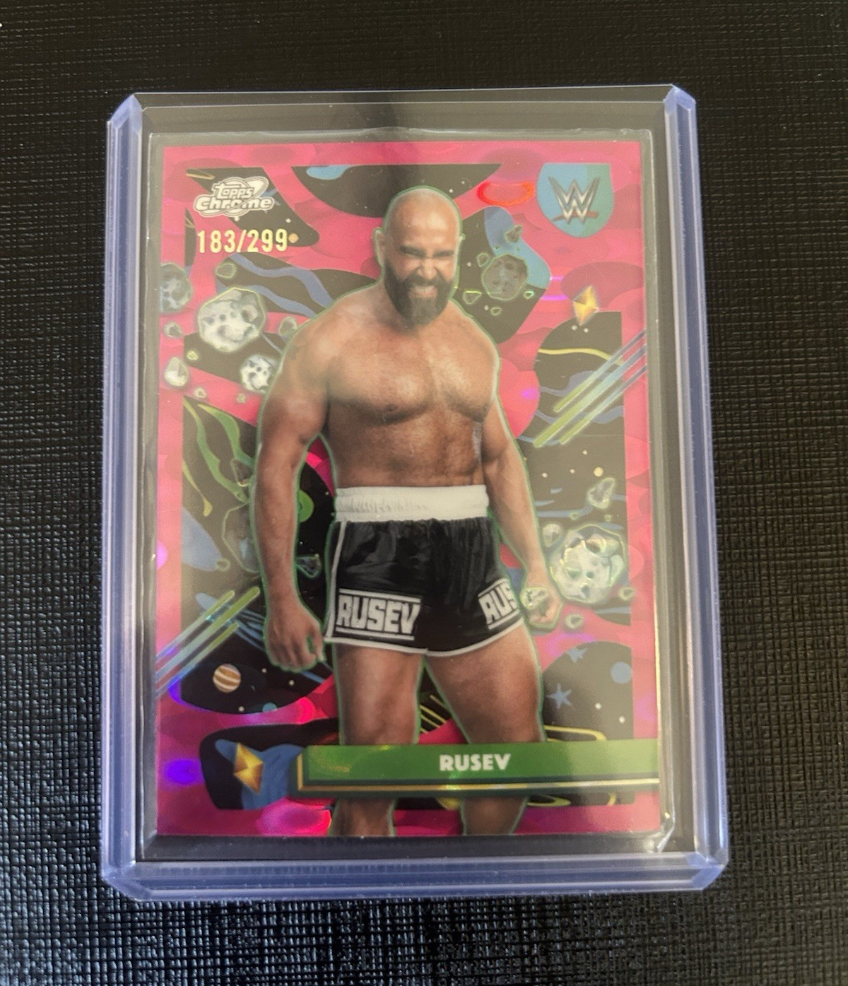 Topps 2016 Topps Chrome WWE Rusev #46 Serial Numbered 183/299