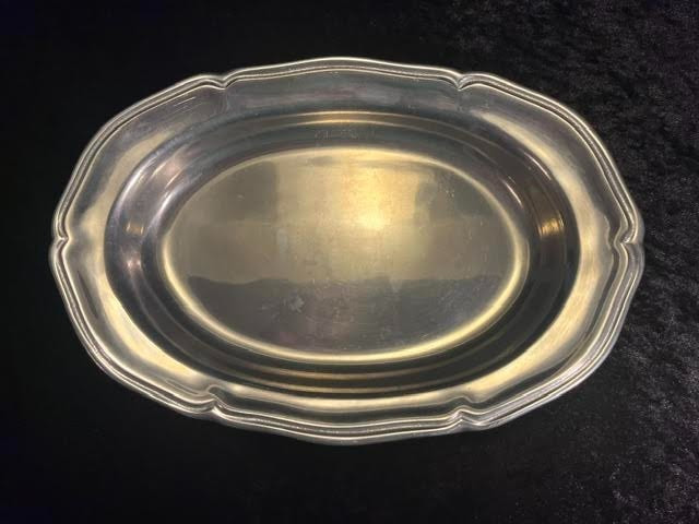 Wilton Armetale Oval Platter Tray Queen Anne Country Ware 10.75 in by 7.25 in.