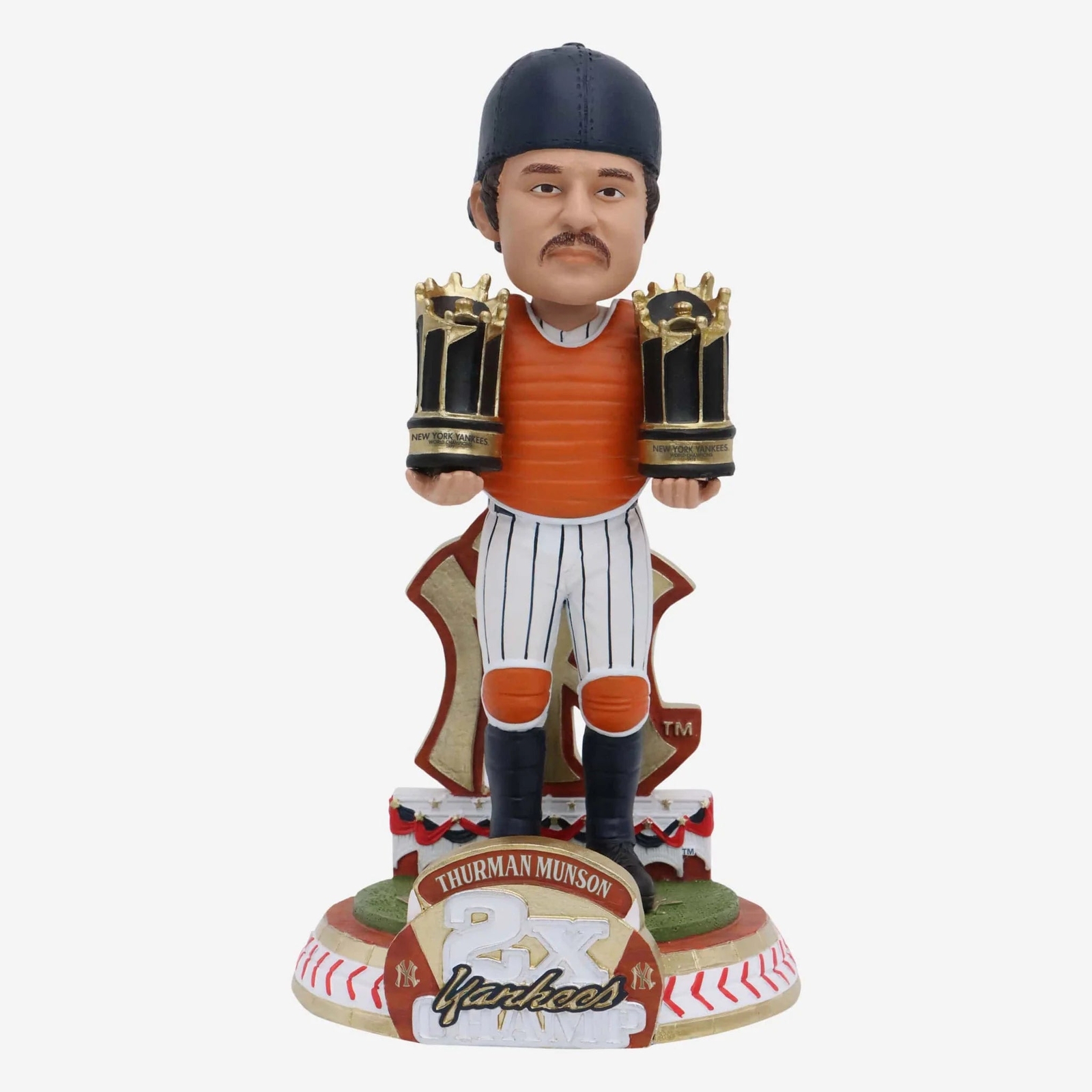 Thurman Munson New York Yankees 2X World Series Champion Bobblehead MLB