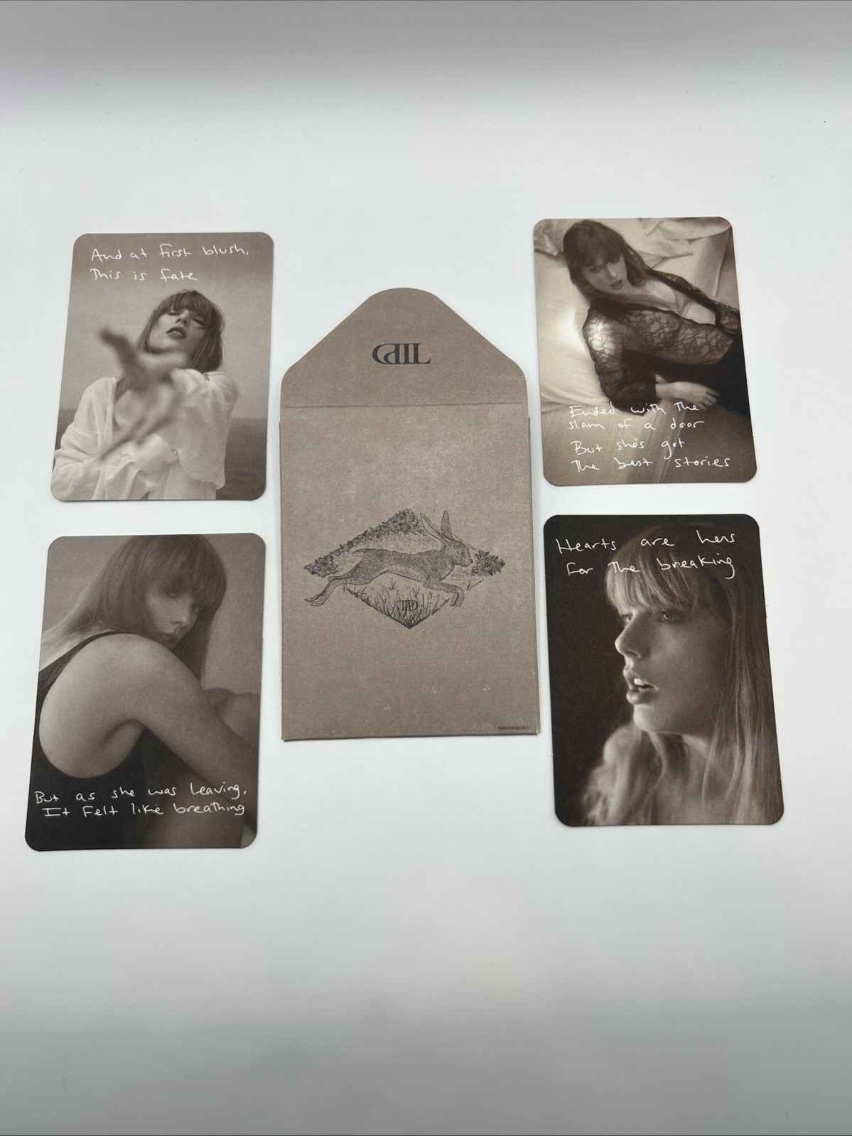 TTPD The Bolter Taylor Swift Photocard Set of 4 Tourtured Poets Department