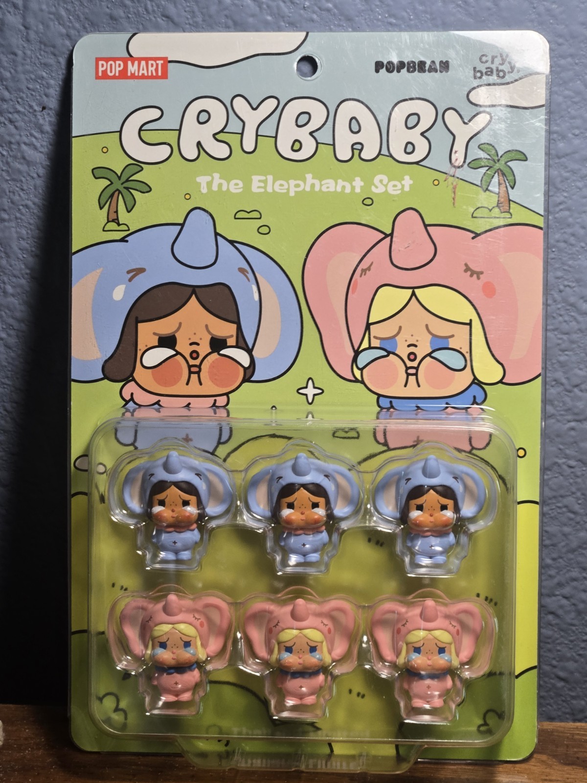 Pop Mart Crybaby The Elephant Set, Pop Beans Thailand Exclusive Limited Edition