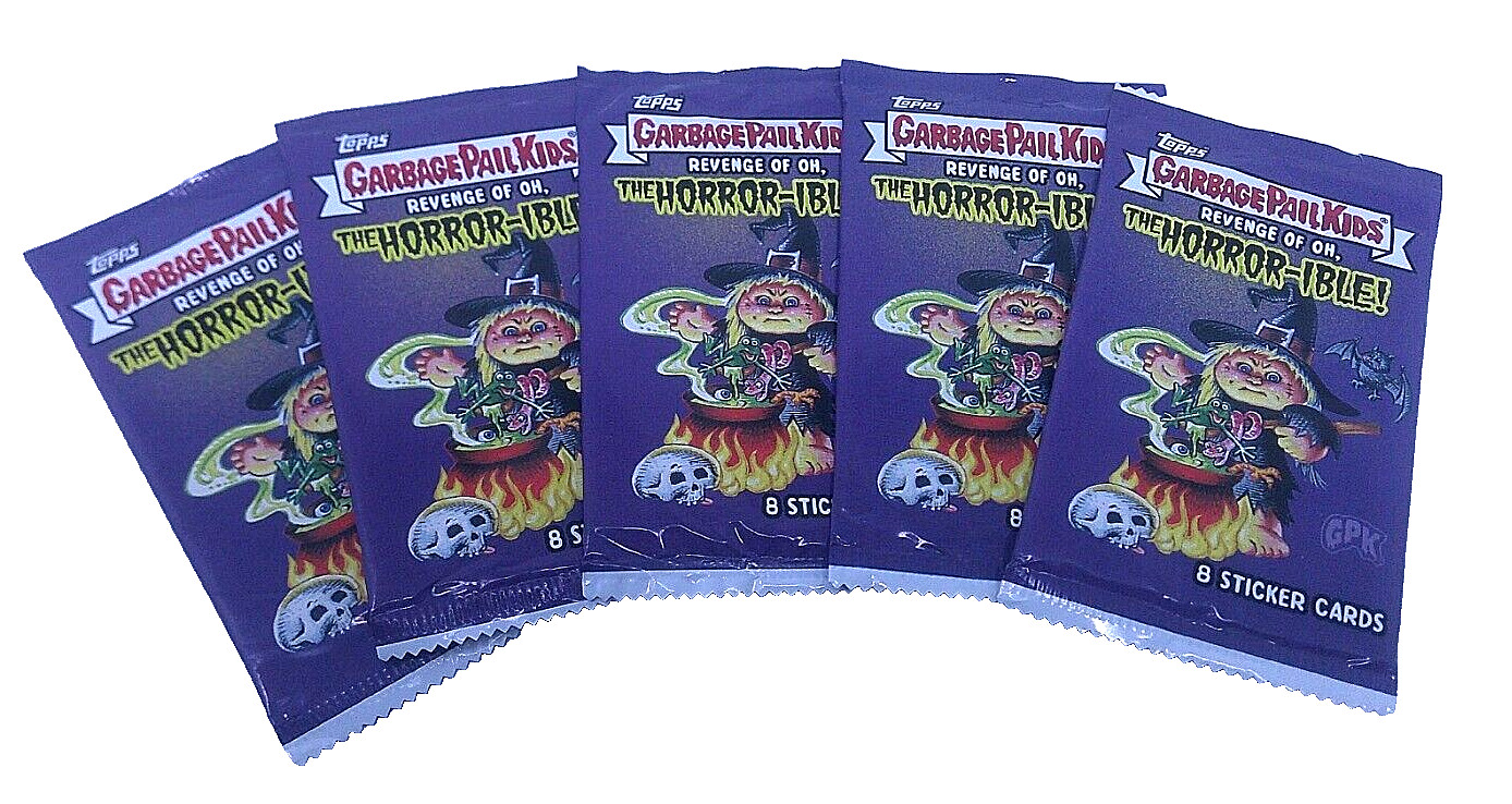2019 Garbage Pail Kids Revenge of the Horror-ible Lot of 5 Packs – Brand New GPK