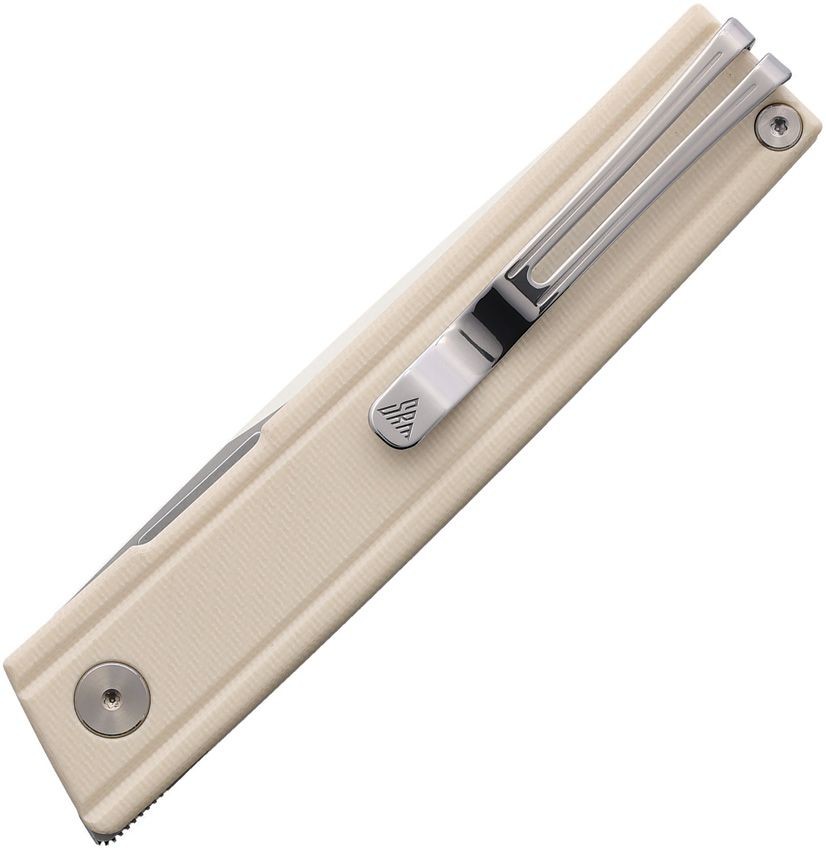 SRM Knives Gent Linerlock Ivory Folding Knife 3.25in