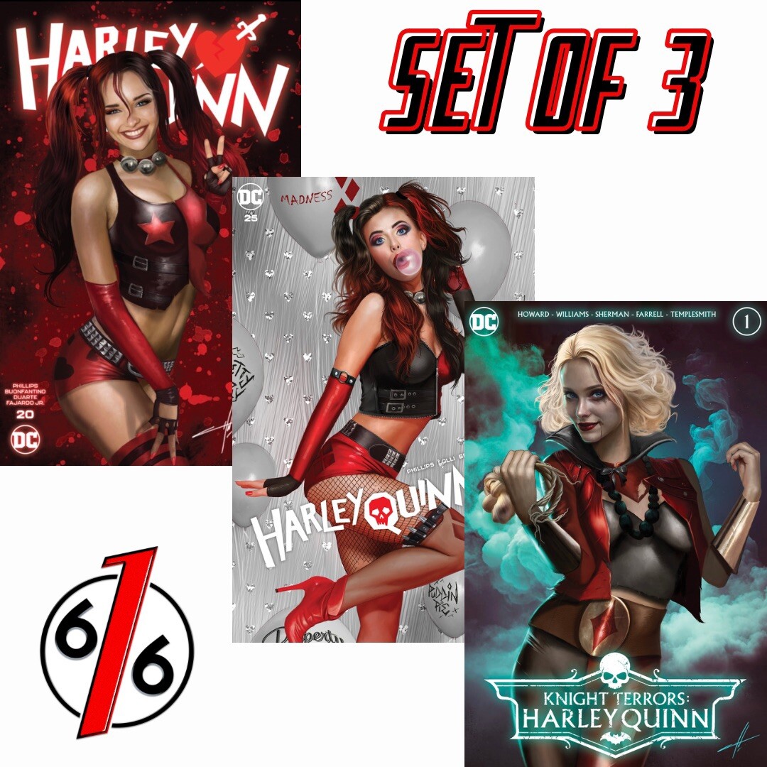🔥 CARLA COHEN 616 COMICS HARLEY QUINN Variant Set Of 3