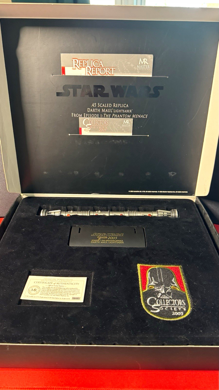 Master Replicas Star Wars Darth Maul Lightsaber .45 Scaled Replica 2005 CS SW400