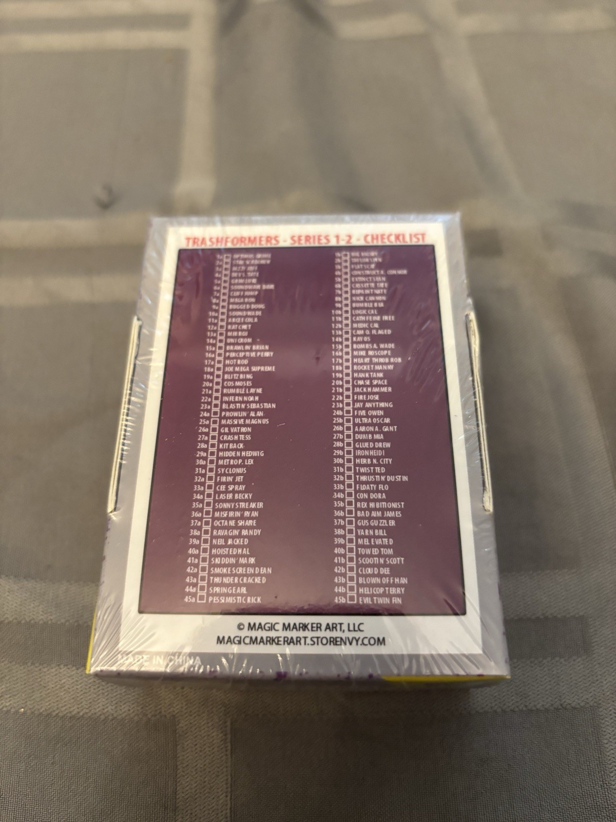 Trashformers Magic Marker Mark Pingitore GPK Complete 90 Card Set