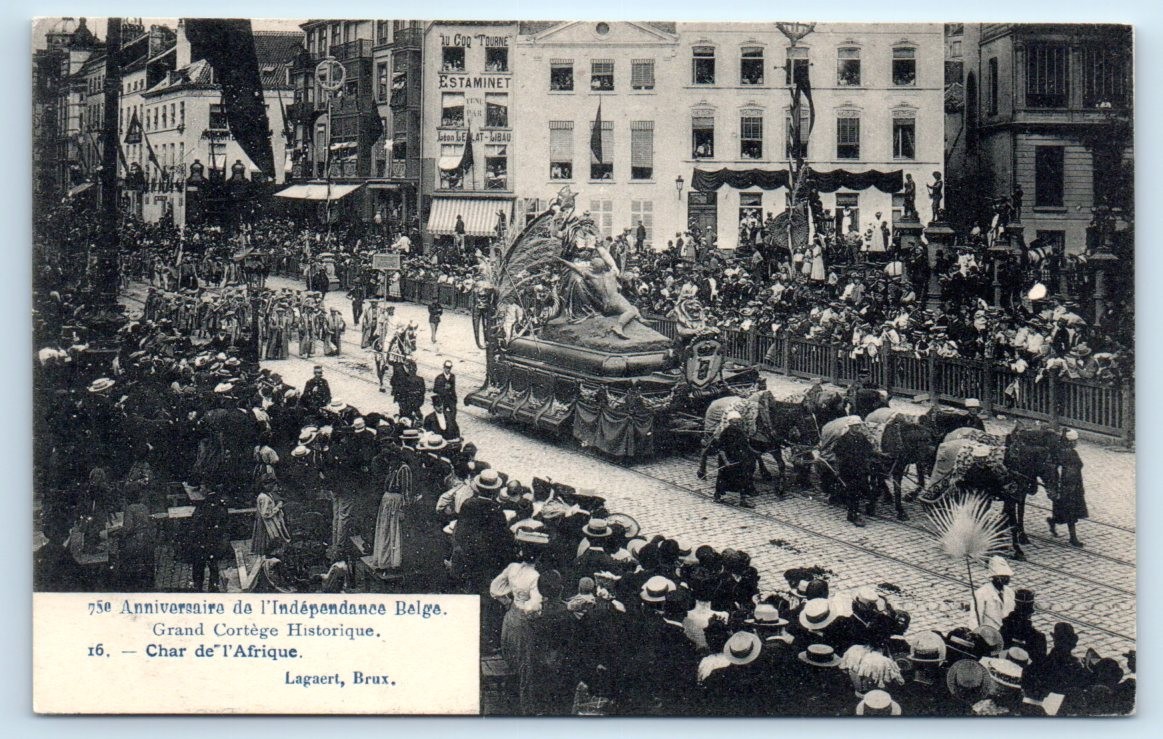 75 Anniversaire de l’Independance Belge – Grand Cortège BELGIUM Postcard