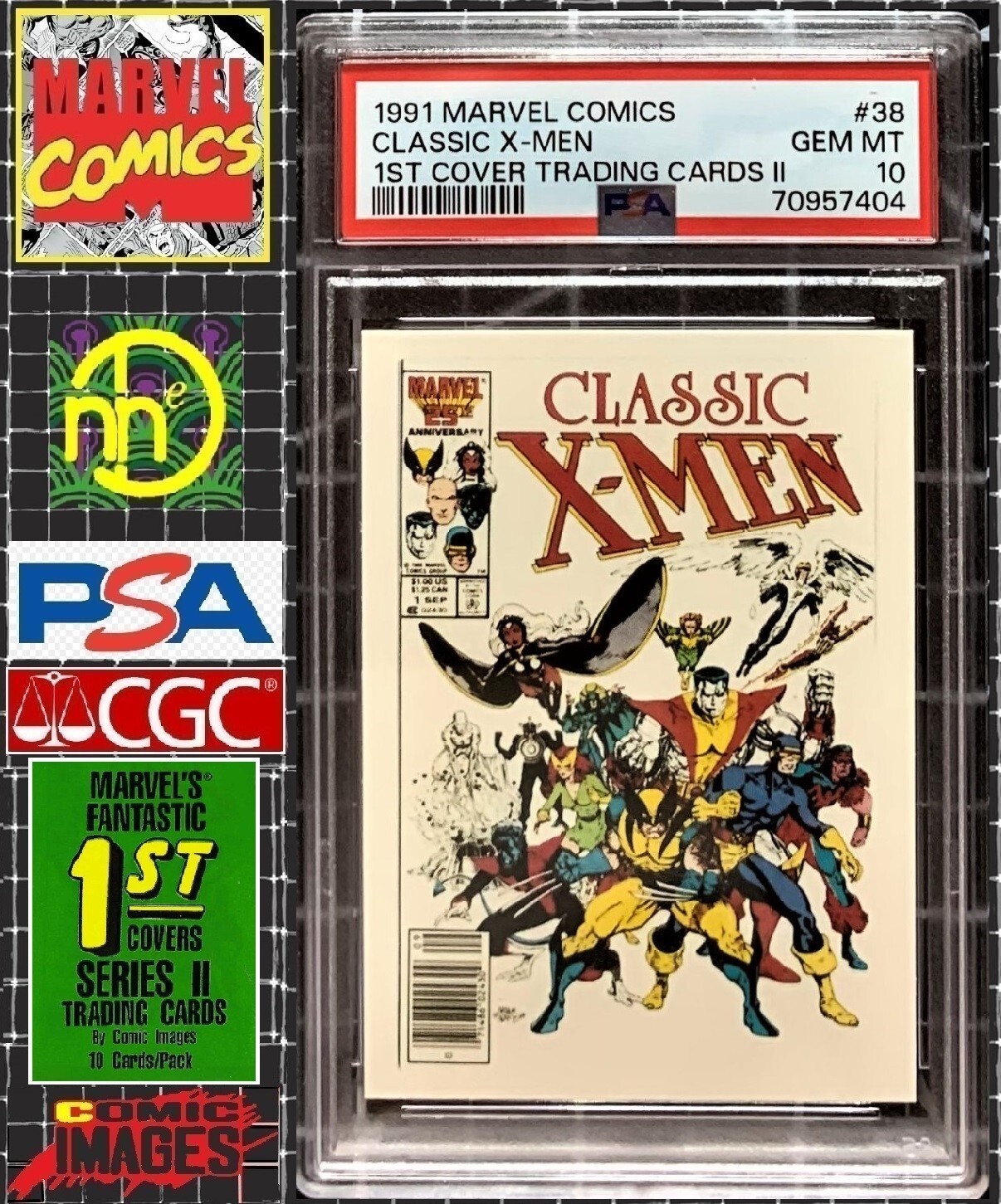 1991 Marvel Comic Images First Covers II – #38 Classic X-Men – PSA 10 GEM MINT