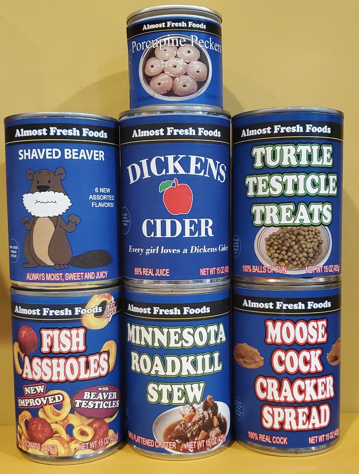 7x Fish Ass Holes Labels Christmas Funny Stocking Stuffer White Elephant 7x