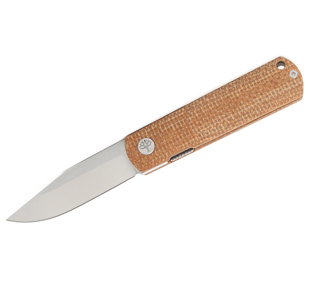 Boker Solingen BRLW Flip Barlow Folding Knife 2.6″ MagnaCut Blade Jute Micarta