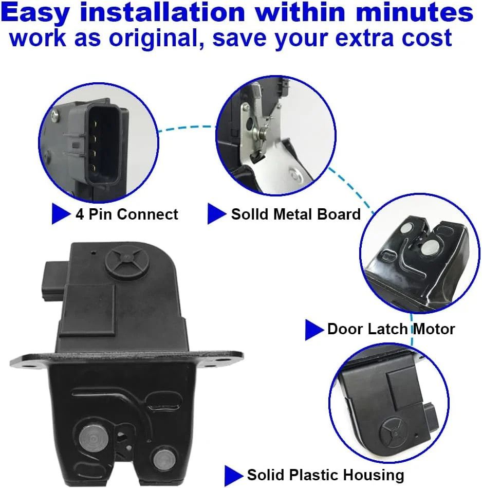 Tailgate Door Trunk Latch Lock Actuator for Hyundai Veloster 1.6L V4 Engine 2012