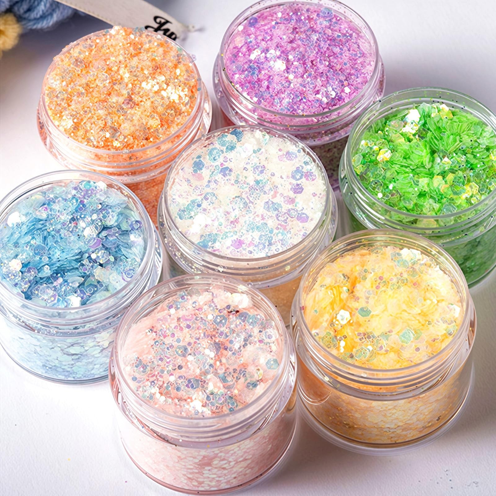 36 Pack 2 Oz Plastic Container Jars with Lids BPA Free, Empty 2 Oz, Clear