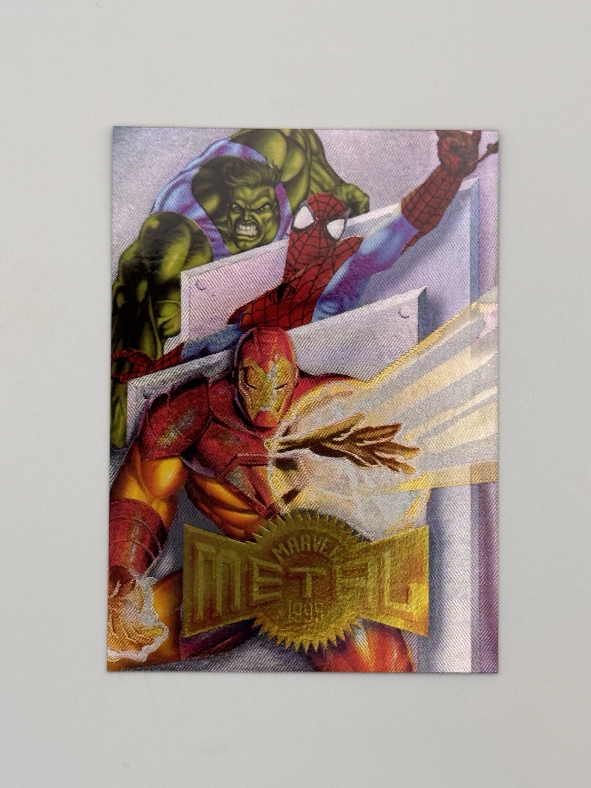 1995 Fleer Marvel Metal Checklist Hulk Spider-Man Iron Man #138