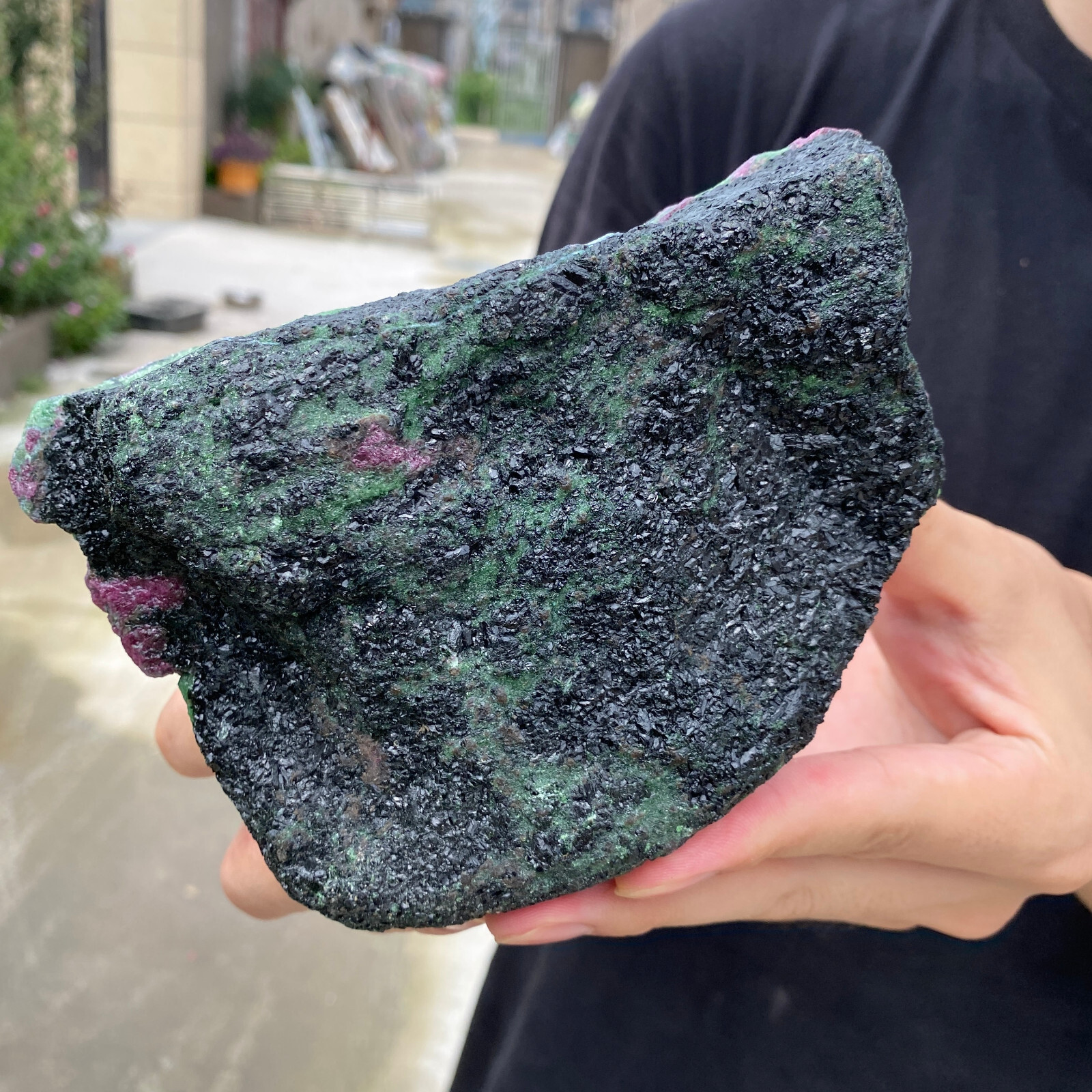2.6lb Rare Natural Ruby Zoisite Quartz Crystal Gemstone Rough Mineral Specimen