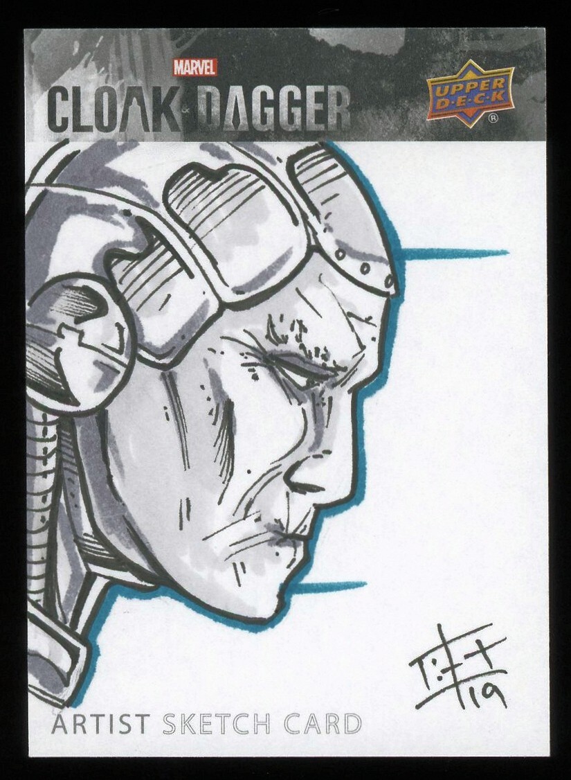 2021 UD Marvel Cloak & Dagger Bryan SilverbaX Sheppard Artist Sketch Card