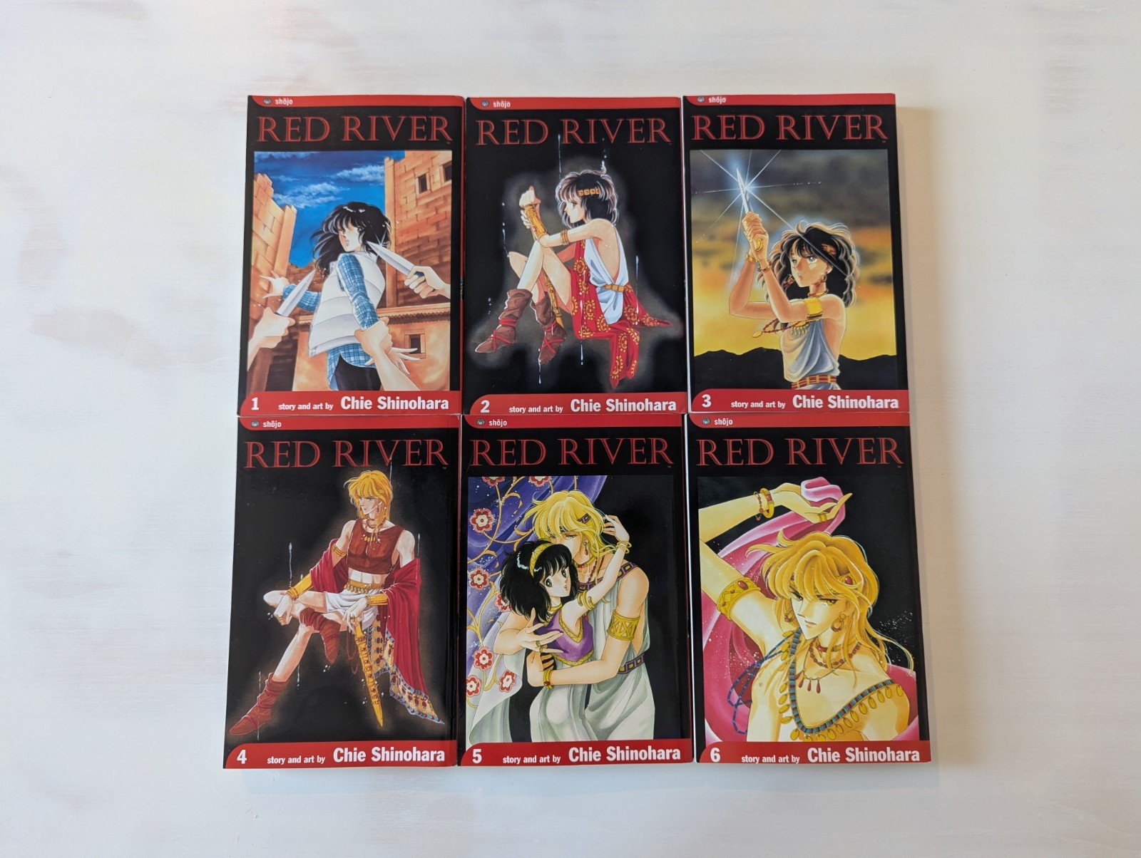 Red River Manga Vol 1-6 English OOP 1st Print Lot Chie Shinohara Viz