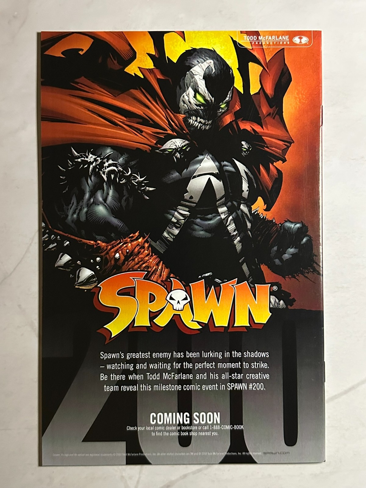 Spawn #199 2010 Image Comics Todd McFarlane Erik Larsen
