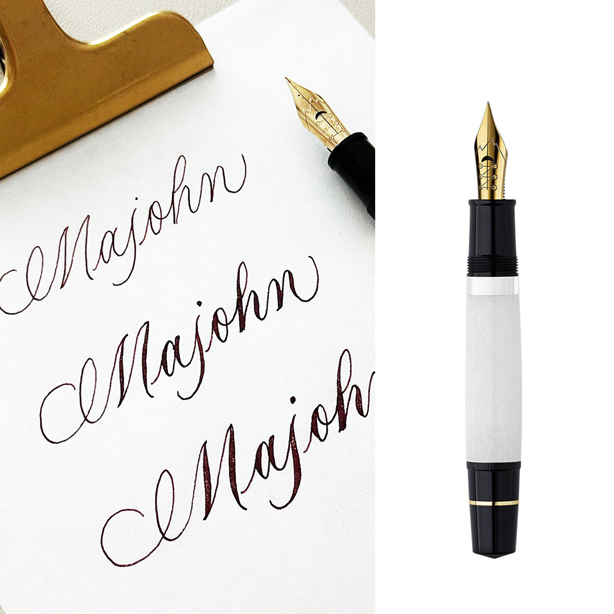 Majohn P139 Piston Fountain Pen Flex / Flexible Nib Writing Pen