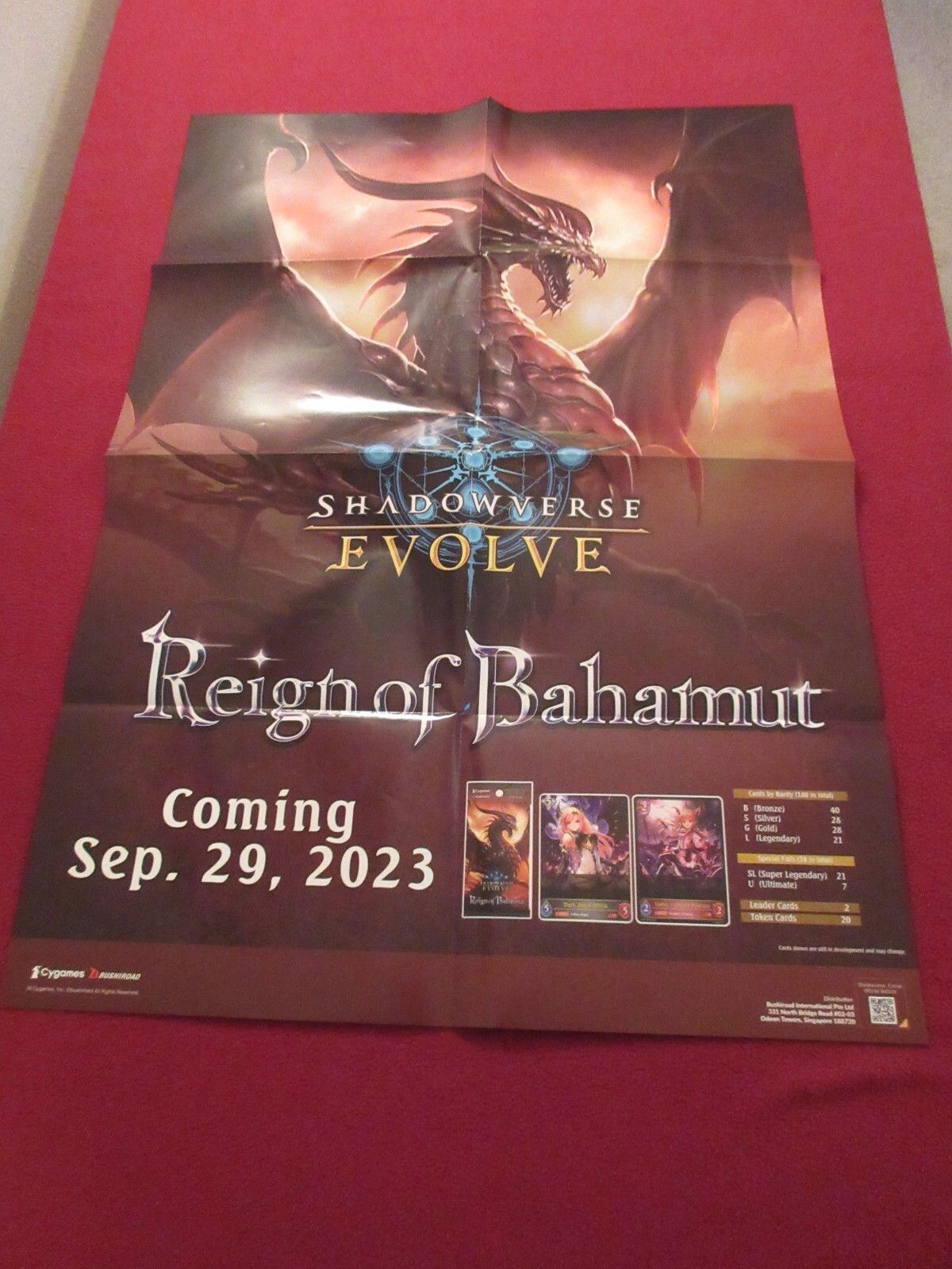 2023 REIGH of BAHAMUT Poster Factory Issued NM/MINT