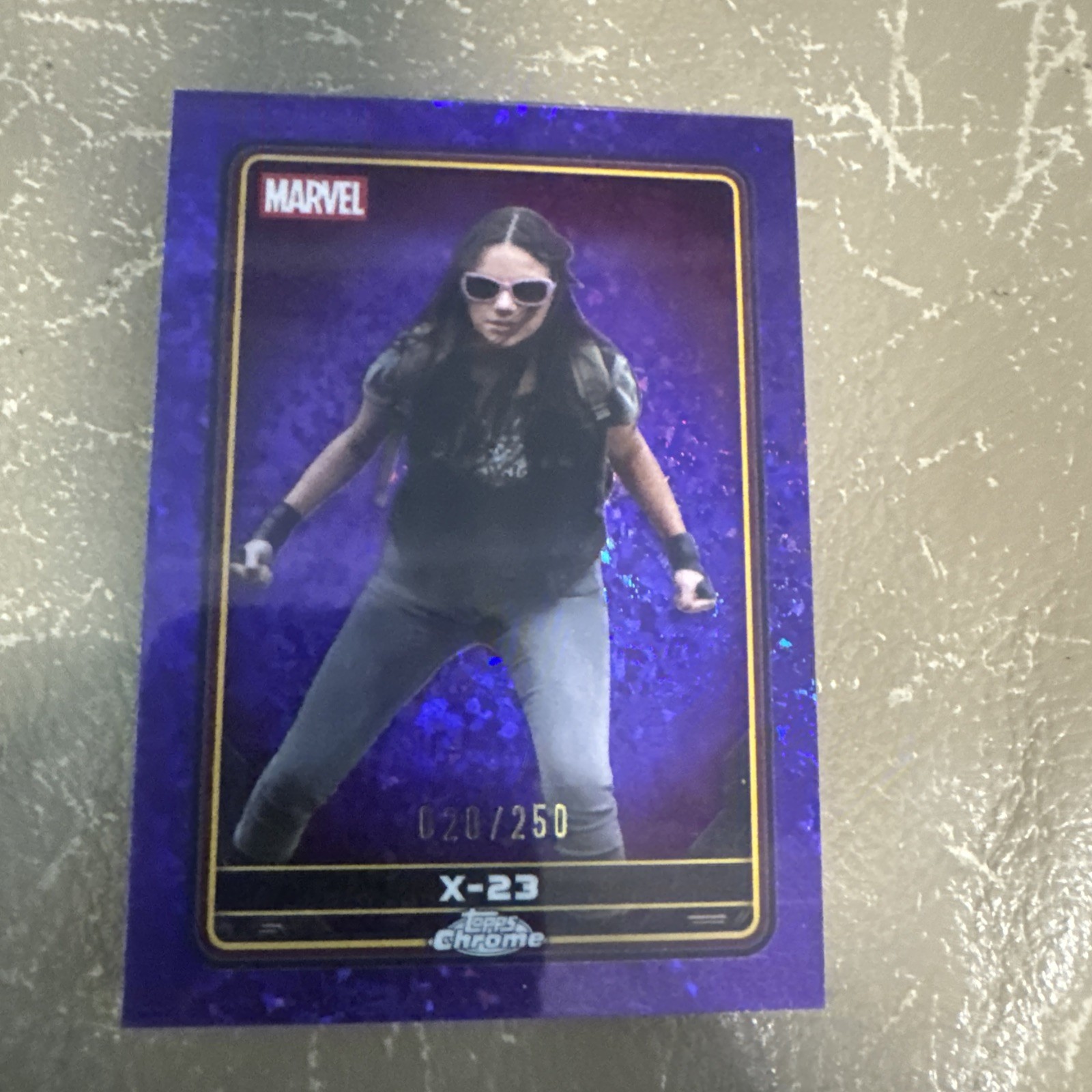 2025 Topps Chrome Deadpool #42 X-23 Purple Refractor Marvel /250