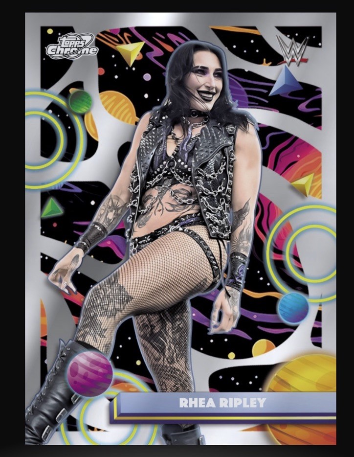 2026 WWE Topps Cosmic Chrome – Base – RHEA RIPLEY (Topps WWE Slam DigitaICard