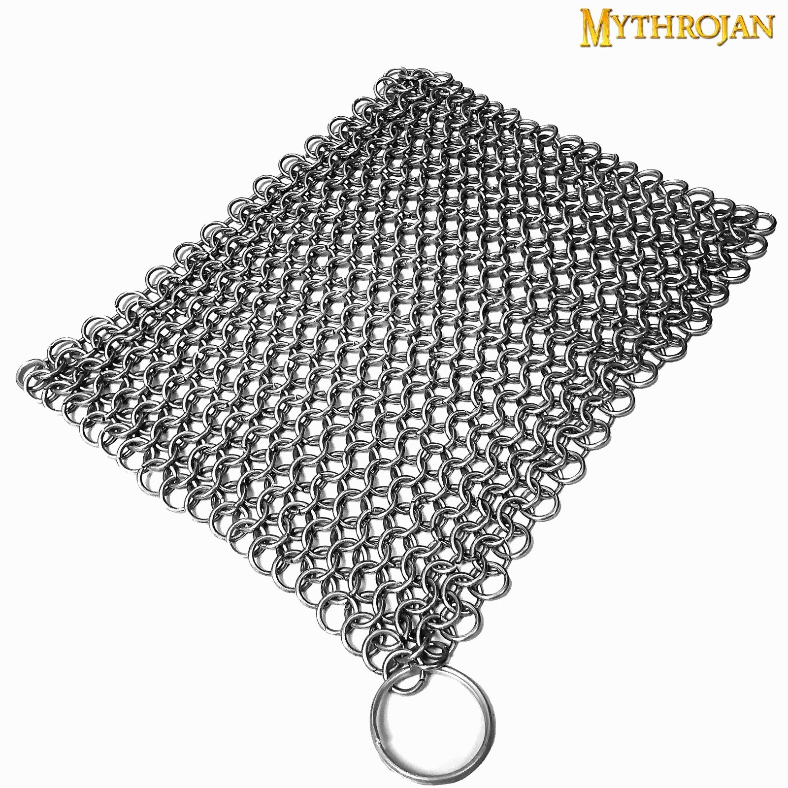 Chainmail Scrubber Steel Skillet Cleaner Cast Iron Cookware Kitchen Home Tool