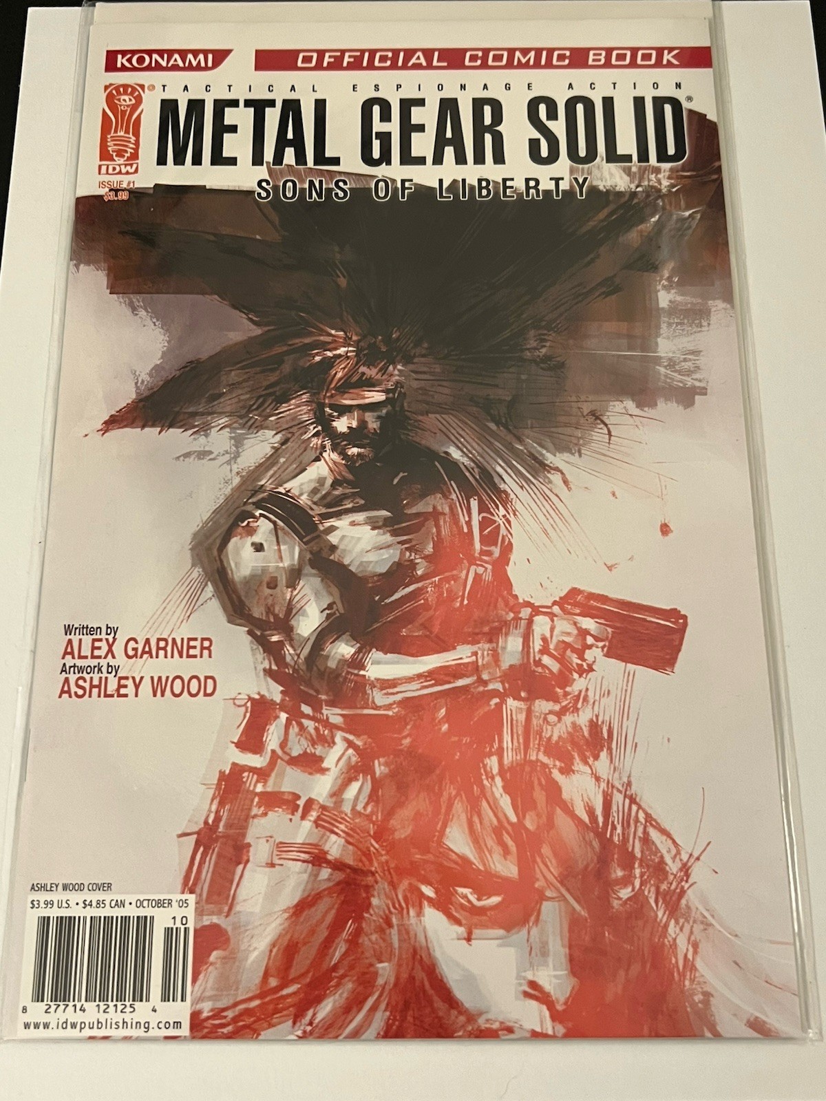 Metal Gear Solid: Sons of Liberty #1 Ashley Wood Cover (IDW Publishing…