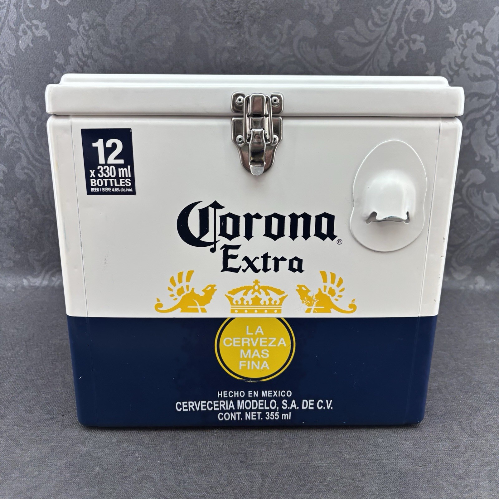 Corona Beer Promo 12 Bottle Retro Metal Cooler Ice Chest Summer Beach