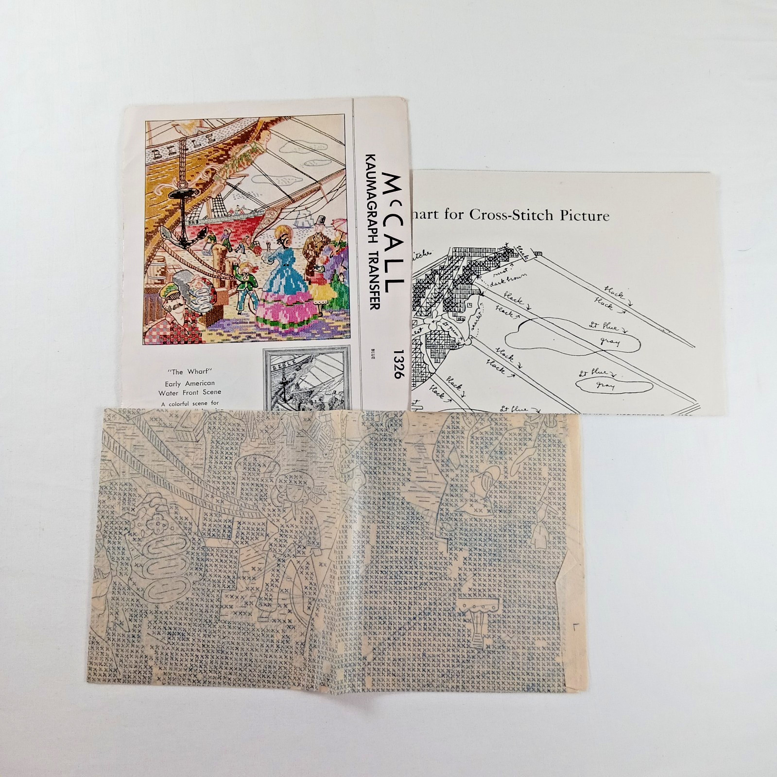 10 packages assorted vintage embroidery transfers McCalls Simplicity open, uncut
