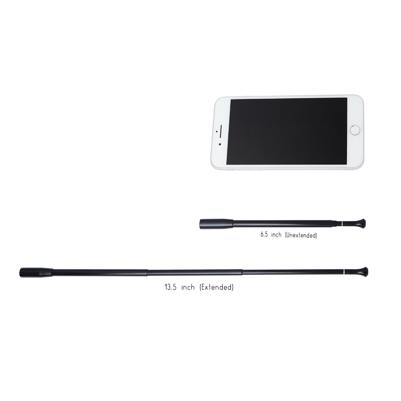 Long Extendable Black Functional Slim Cigarette Holder | Natural Filter Stone