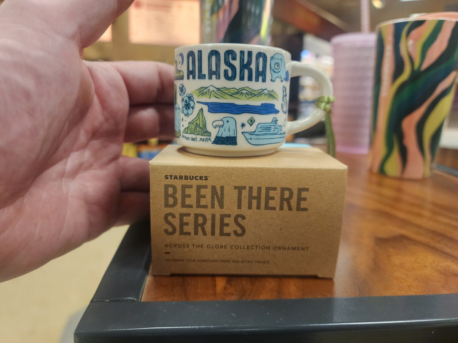 Starbucks ALASKA Been There 2oz Ornament Mug **DISCONTINUED** **FREE SHIPPING**