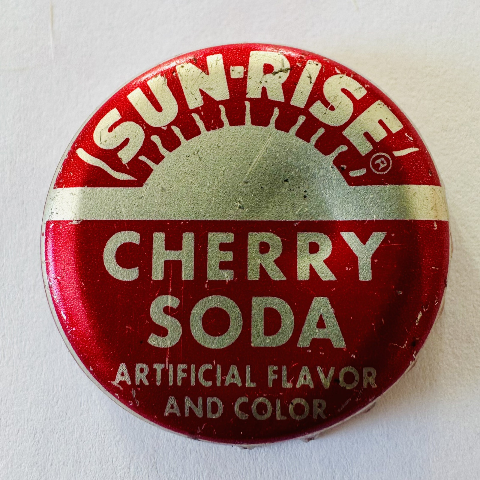 Vintage Sun-Rise Cherry Soda Bottle Cap Cork Lined 12R