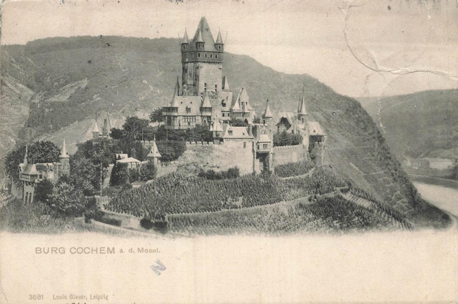 Vintage Burg Cochem a.d. Mosel Germany Photo Postcard 1900-1919