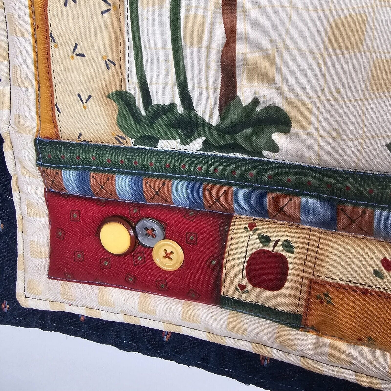 Handmade 2PC Pillowcase Quilted Country Charm MFH Decor Leslie Black Cranston